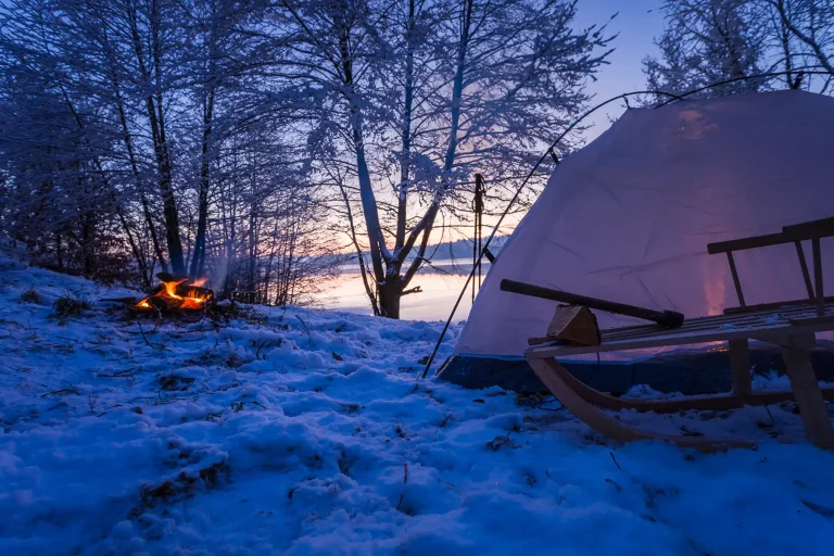 later winter rv camping